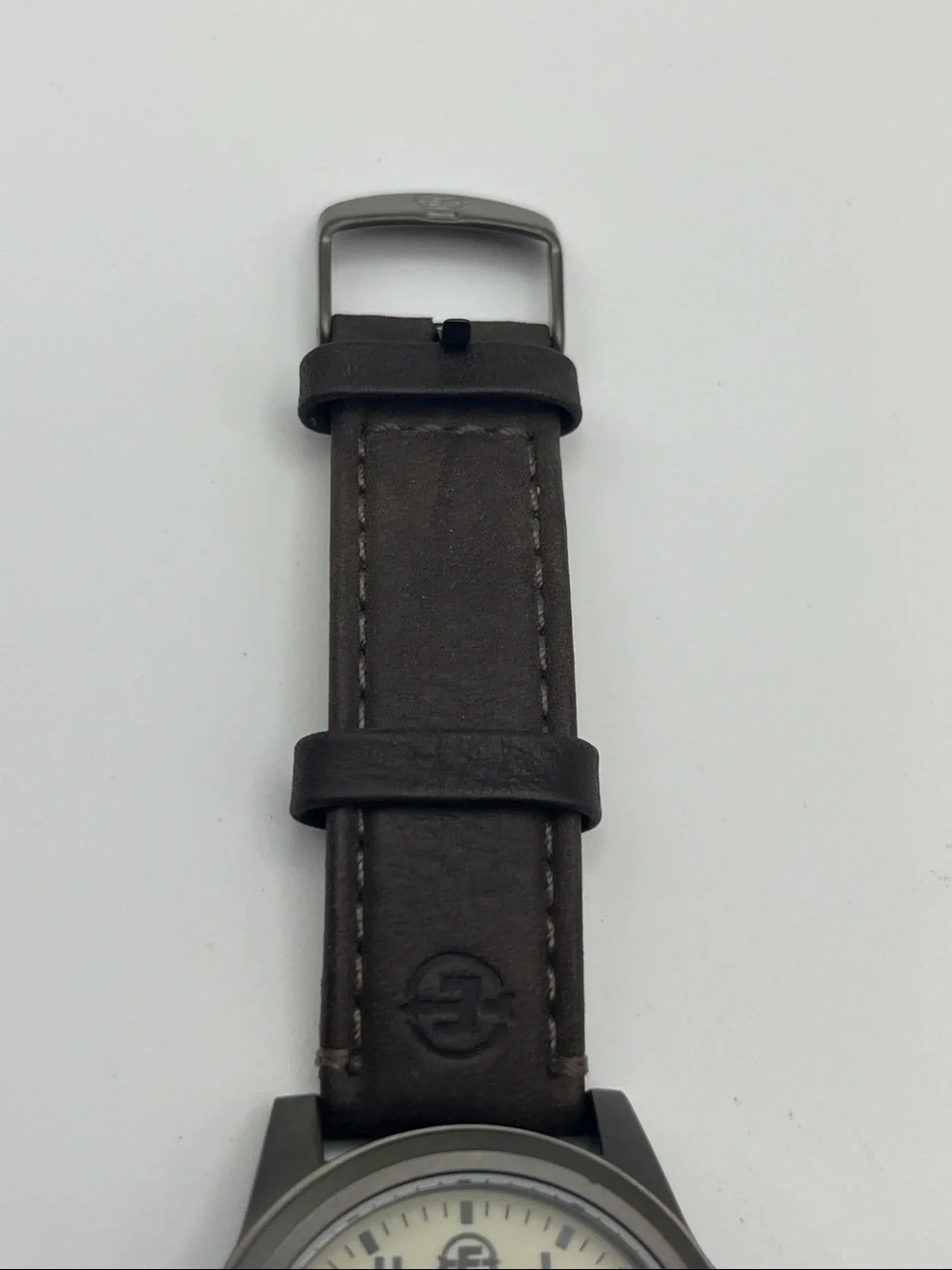 Timex Expedition Brown Leather Strap Watch with Cream Dial